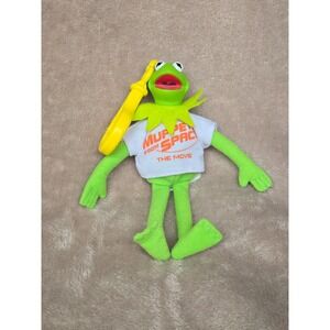 Vintage 1999 Kermit the Frog Muppets From Space Movie Plush Keychain Wendy's Toy